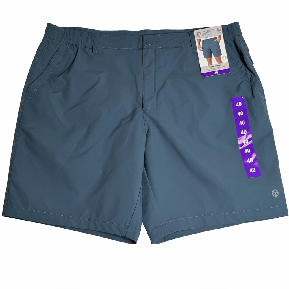 Mondetta Outdoor Project Tech Shorts Blue Men's Size 40 NWT